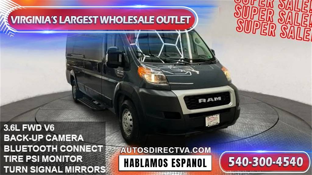 2019 Ram ProMaster Cargo Van 2500 — Cargo Van — 34,335 mi — Fredericksburg, VA