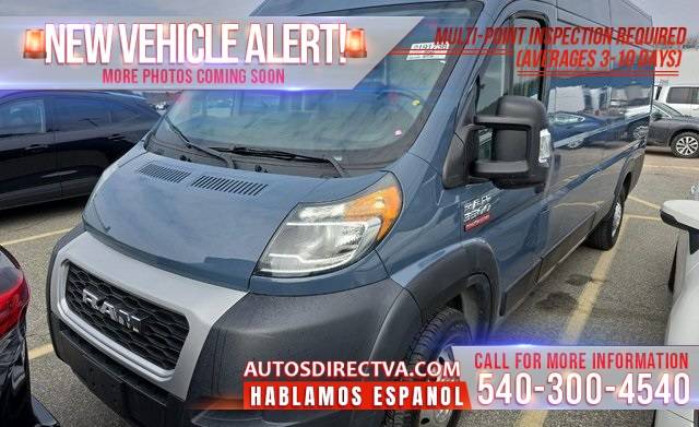2019 Ram ProMaster Cargo Van 3500 — Cargo Van — 53,053 mi — Fredericksburg, VA