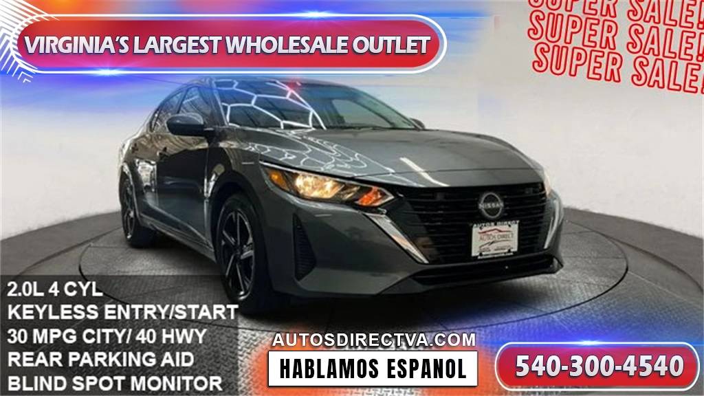 2025 Nissan Sentra SV — Sedan — 3,511 mi — Fredericksburg, VA