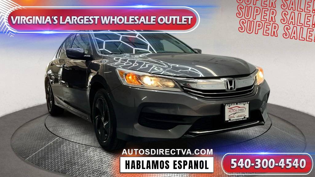 2017 Honda Accord LX — Sedan — 71,522 mi — Fredericksburg, VA