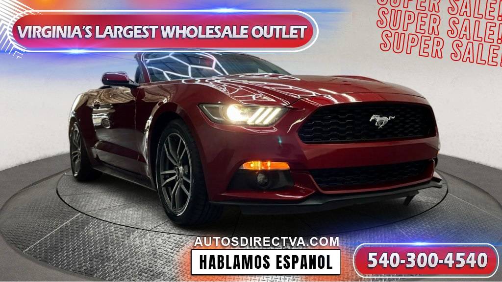 2017 Ford Mustang EcoBoost Premium — Convertible — 54,566 mi — Fredericksburg, VA