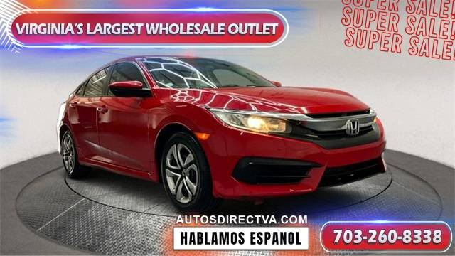 2016 Honda Civic LX — Sedan — 44,126 mi — Fredericksburg, VA