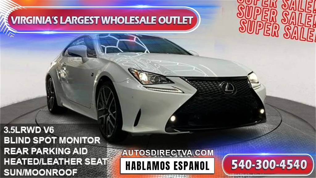 2016 Lexus RC RC 350 — Coupe — 76,824 mi — Fredericksburg, VA