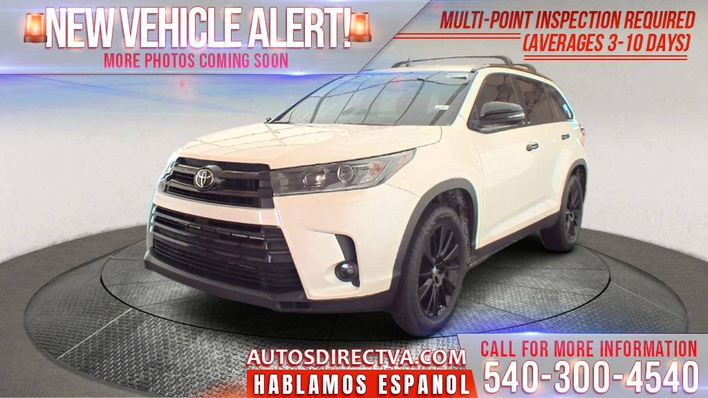 2019 Toyota Highlander SE V6 — SUV — 66,430 mi — Fredericksburg, VA