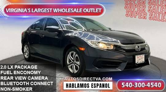 2016 Honda Civic LX — Sedan — 86,308 mi — Fredericksburg, VA