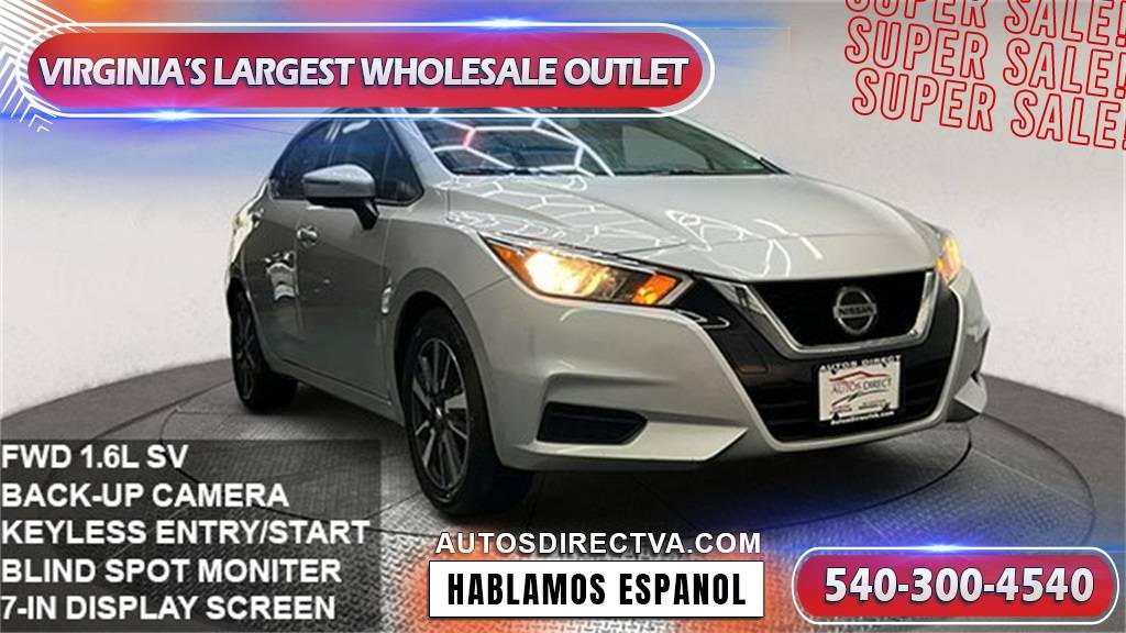 2021 Nissan Versa SV — Sedan — 84,324 mi — Fredericksburg, VA