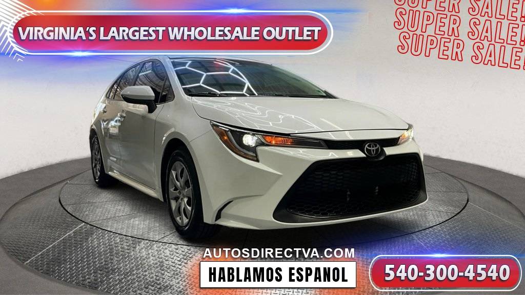 2020 Toyota Corolla LE — Sedan — 45,552 mi — Fredericksburg, VA