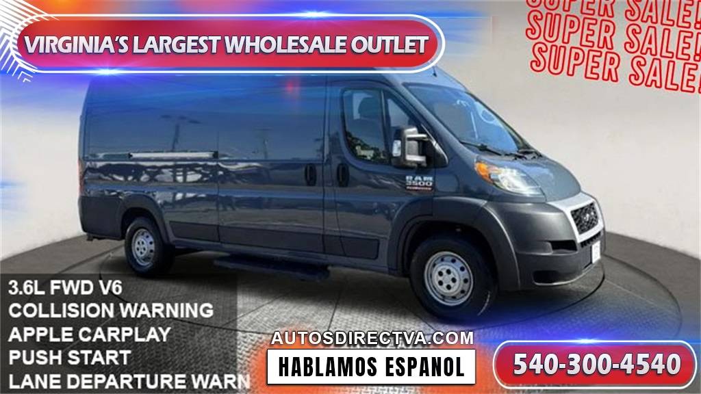 2023 Ram ProMaster Cargo Van 2500 — Cargo Van — 31,294 mi — Fredericksburg, VA