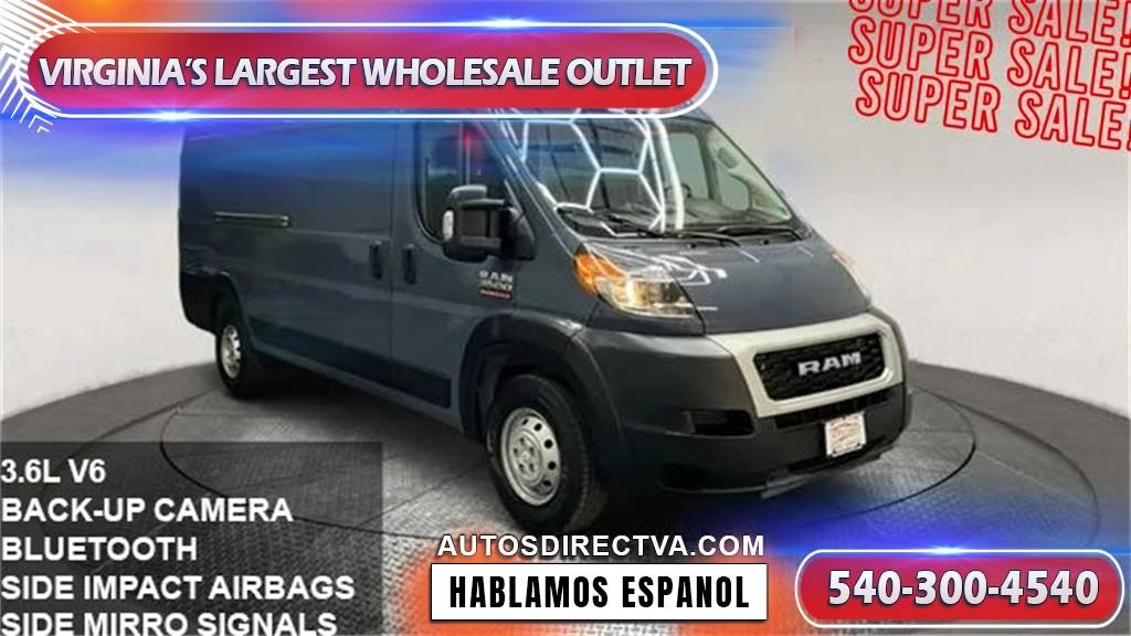 2021 Ram ProMaster Cargo Van 3500 — Cargo Van — 44,135 mi — Fredericksburg, VA