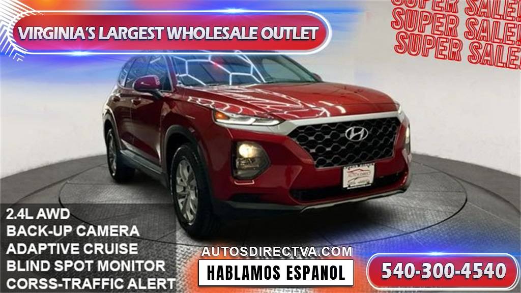 2019 Hyundai Santa Fe SE — SUV — 80,497 mi — Fredericksburg, VA