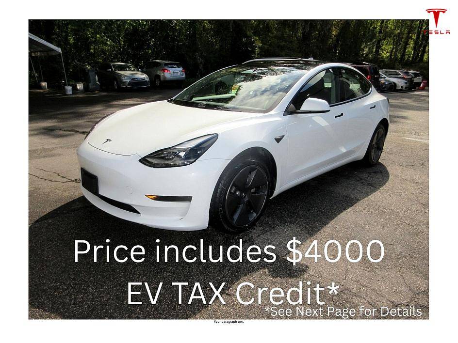 2023 Tesla Model 3 Model 3 — Sedan — 69,236 mi — Cary, NC