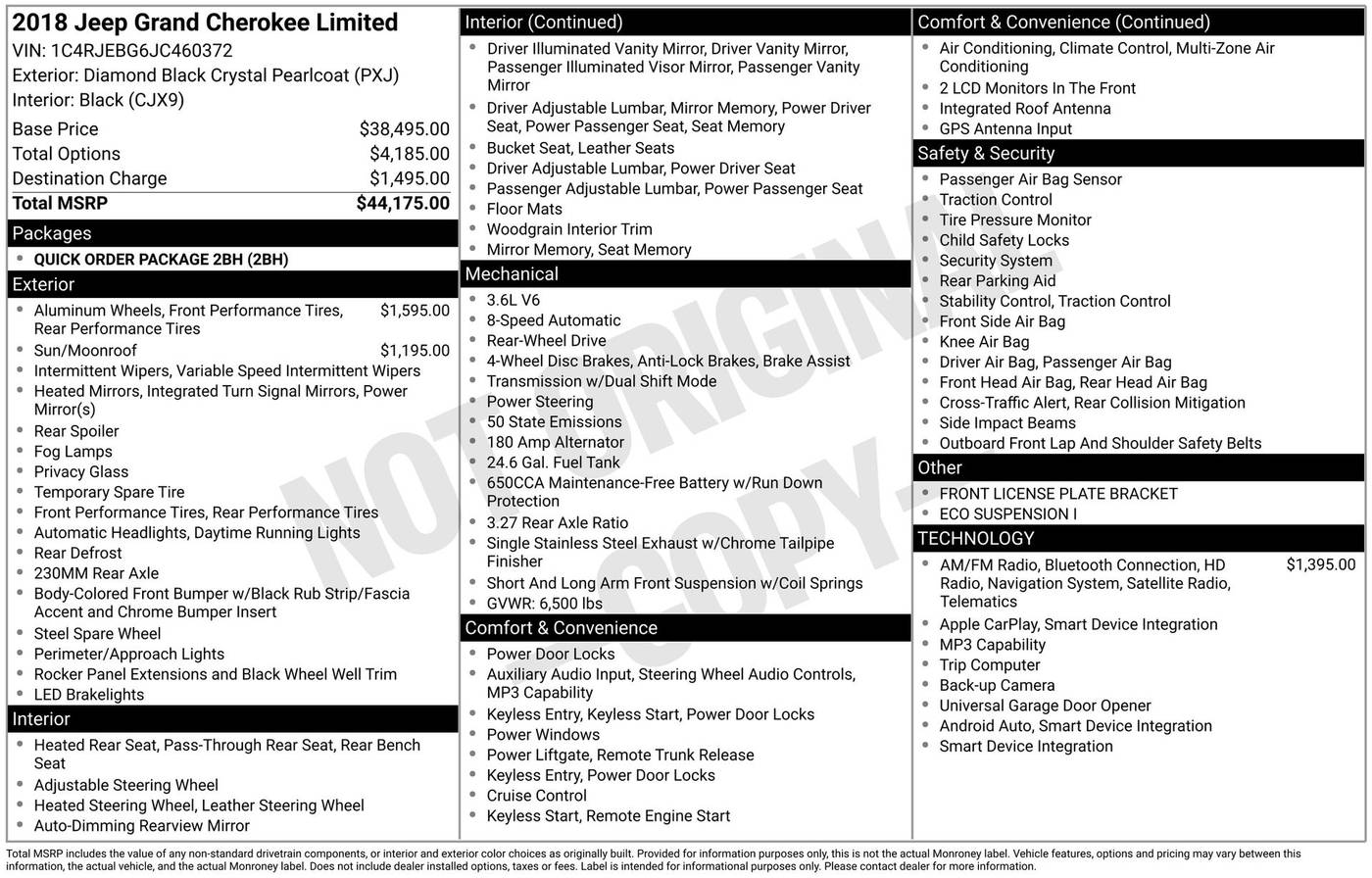 2018 Jeep Grand Cherokee Limited