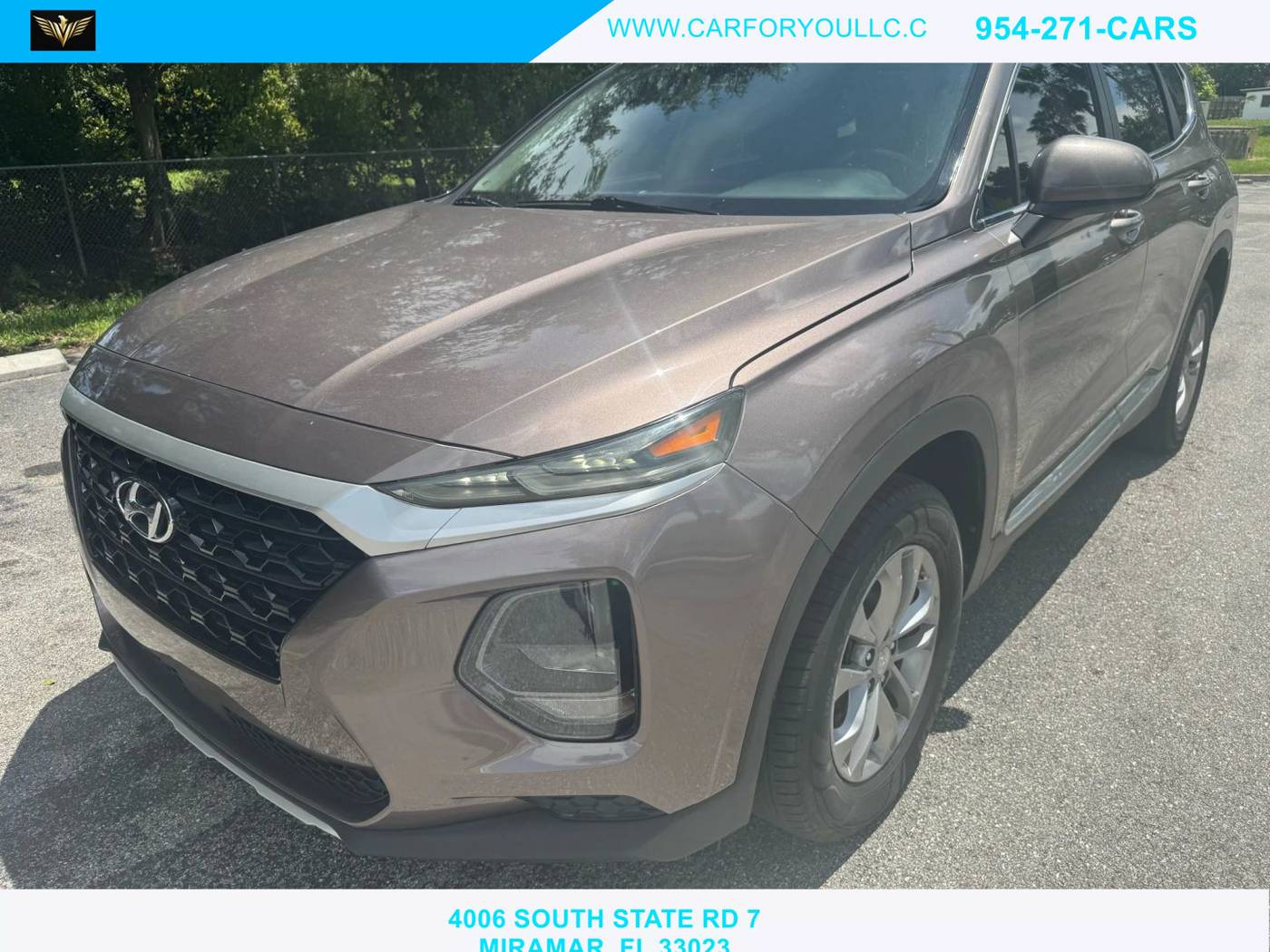 2019 Hyundai Santa Fe SE — SUV — 123,067 mi — Miramar, FL