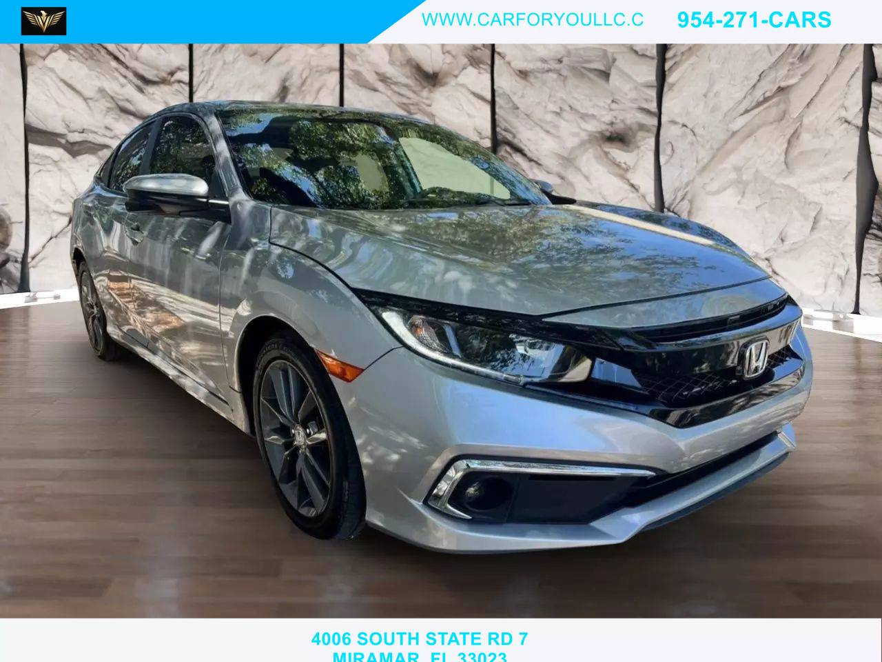2020 Honda Civic EX — Sedan — 21,960 mi — Miramar, FL