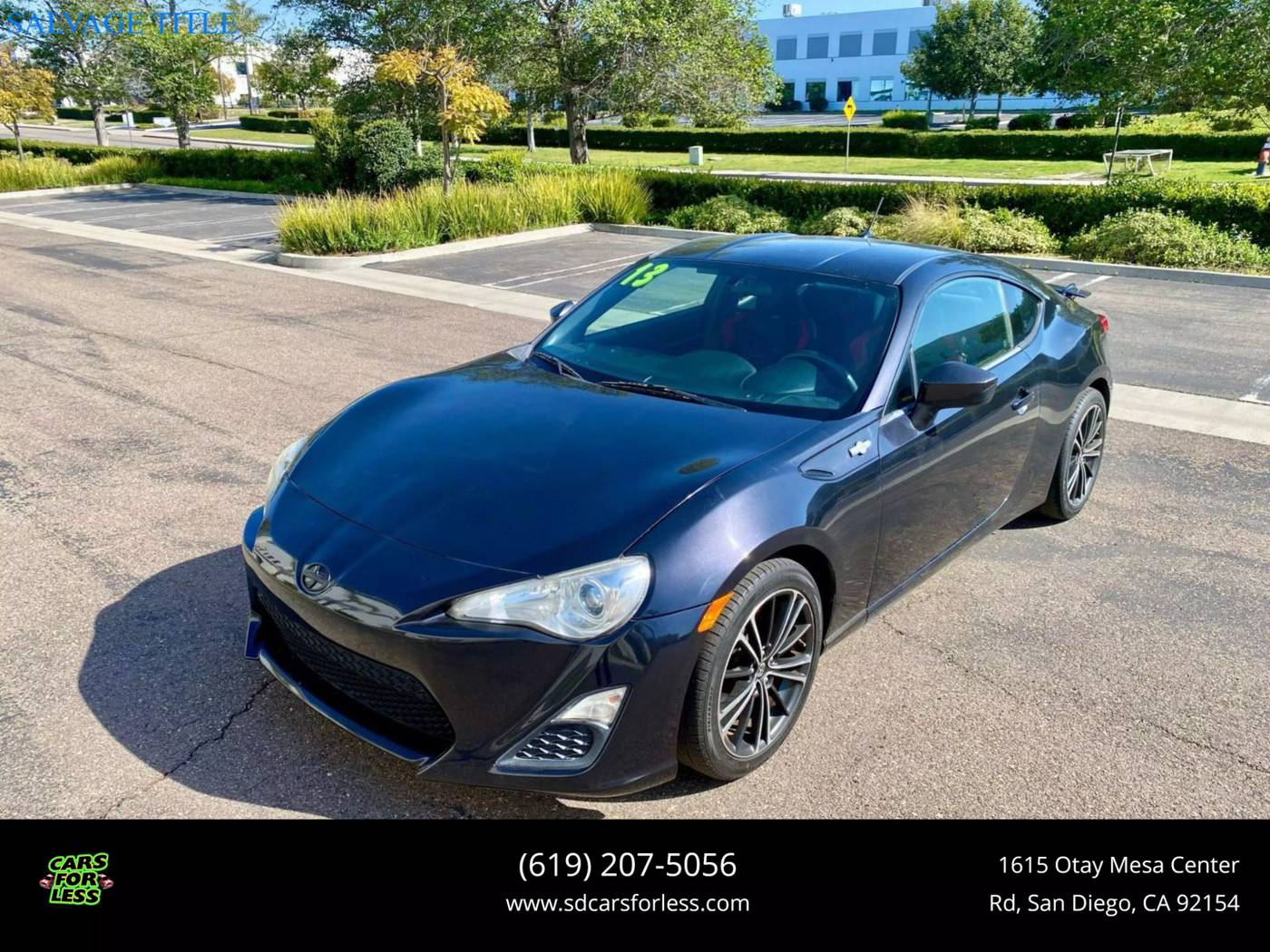 2013 Scion FR-S Base — Coupe — 96,000 mi — San Diego, CA