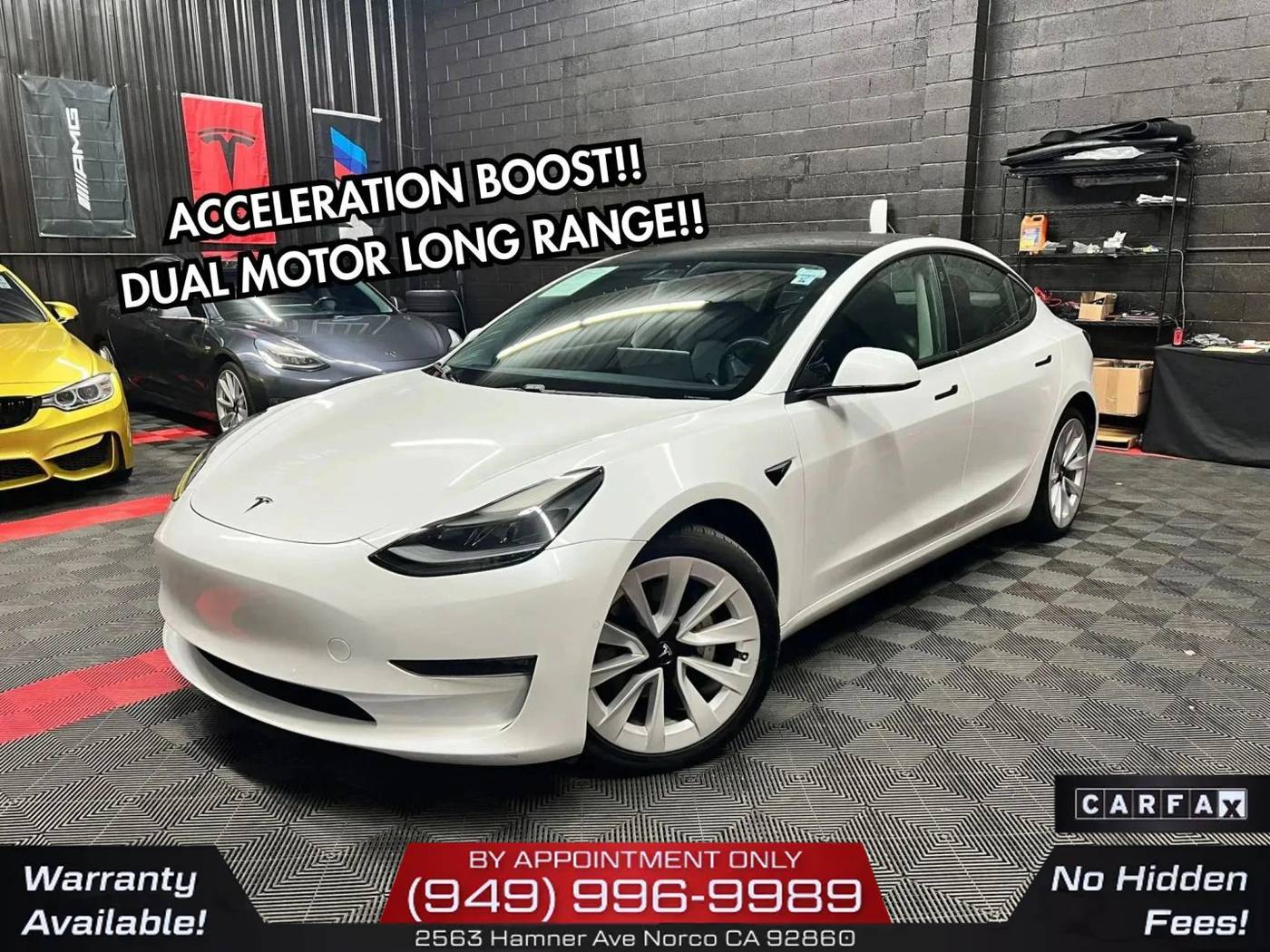 2021 Tesla Model 3 Long Range — Sedan — 69,444 mi — Norco, CA