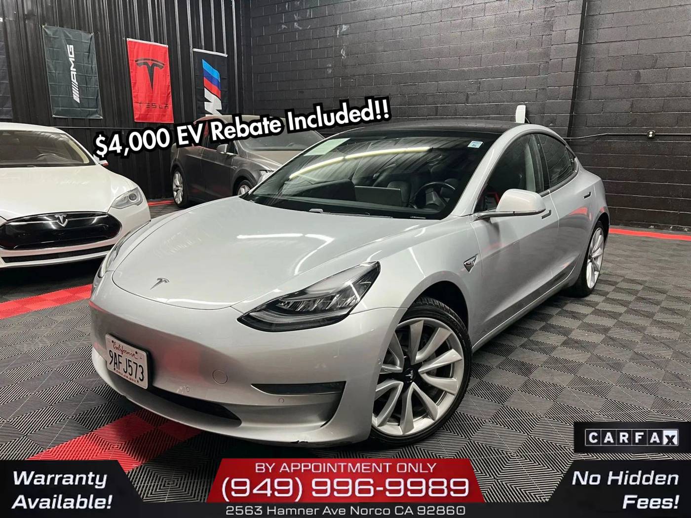 2018 Tesla Model 3 Long Range — Sedan — 123,774 mi — Norco, CA