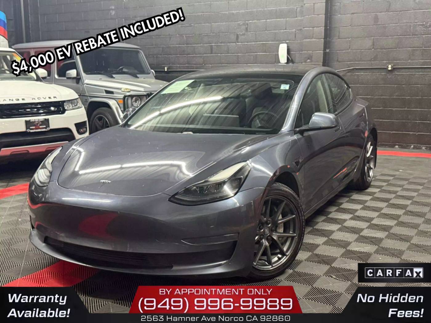 2021 Tesla Model 3 Standard Range Plus — Sedan — 108,034 mi — Norco, CA