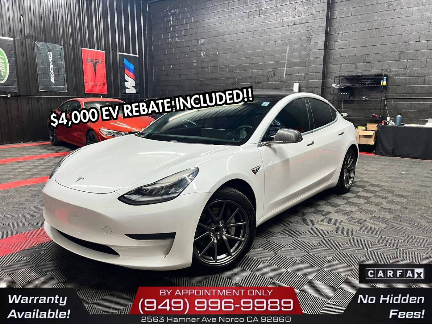 2020 Tesla Model 3 Standard Range Plus — Sedan — 90,060 mi — Norco, CA