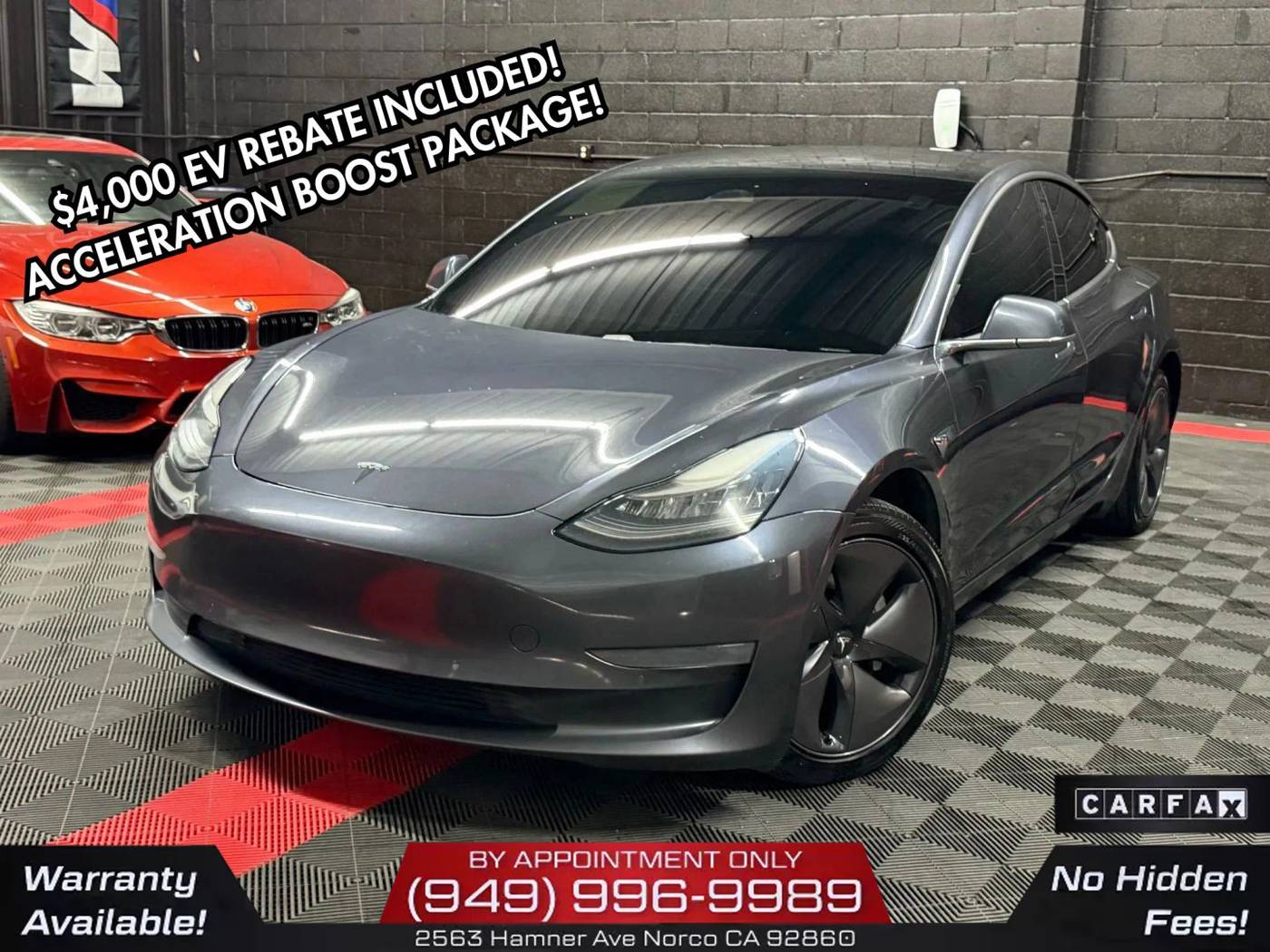 2019 Tesla Model 3 Long Range — Sedan — 149,771 mi — Norco, CA
