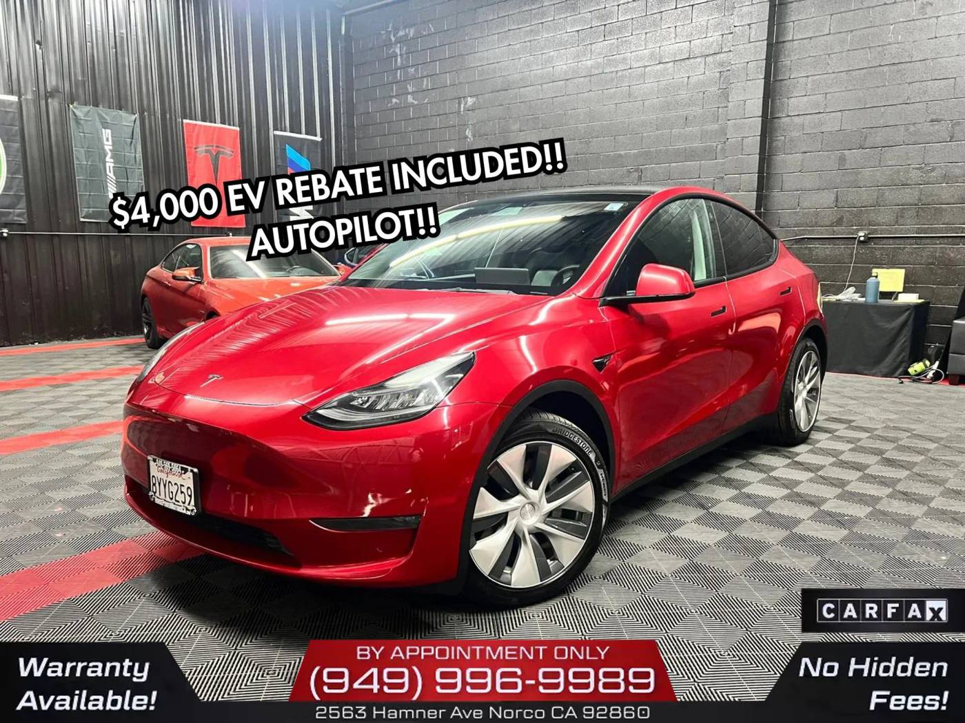 2021 Tesla Model Y Long Range — SUV — 107,242 mi — Norco, CA