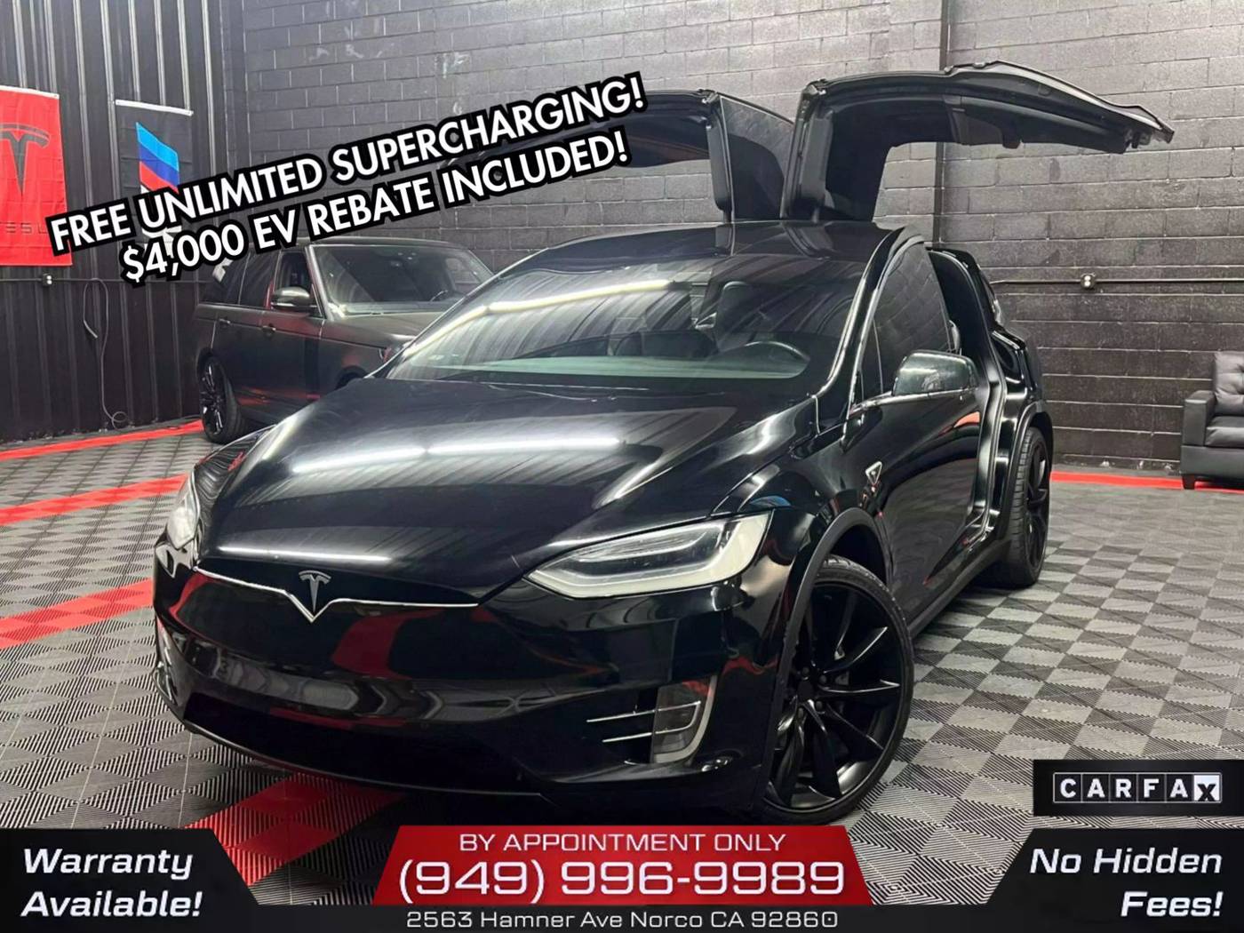 2016 Tesla Model X 75D — SUV — 109,742 mi — Norco, CA