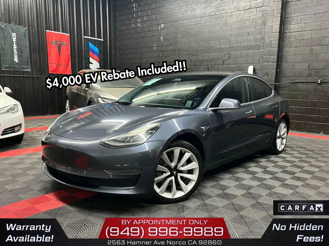 2020 Tesla Model 3 Standard Range Plus — Sedan — 96,060 mi — Norco, CA