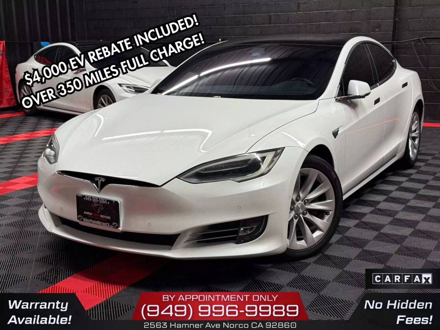 2017 Tesla Model S P100D — Hatchback — 108,929 mi — Corona, CA