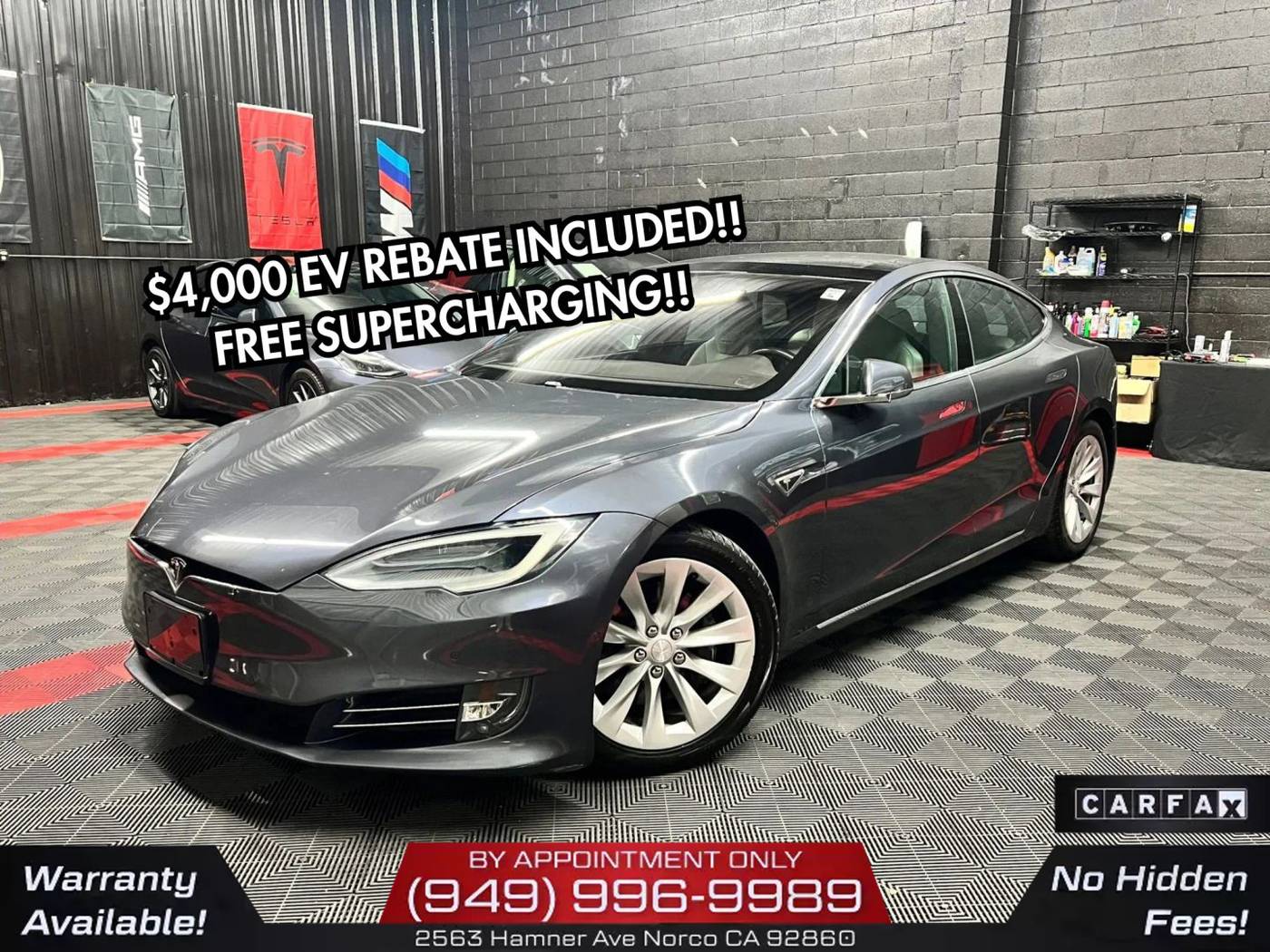 2016 Tesla Model S 70D — Hatchback — 55,868 mi — Norco, CA