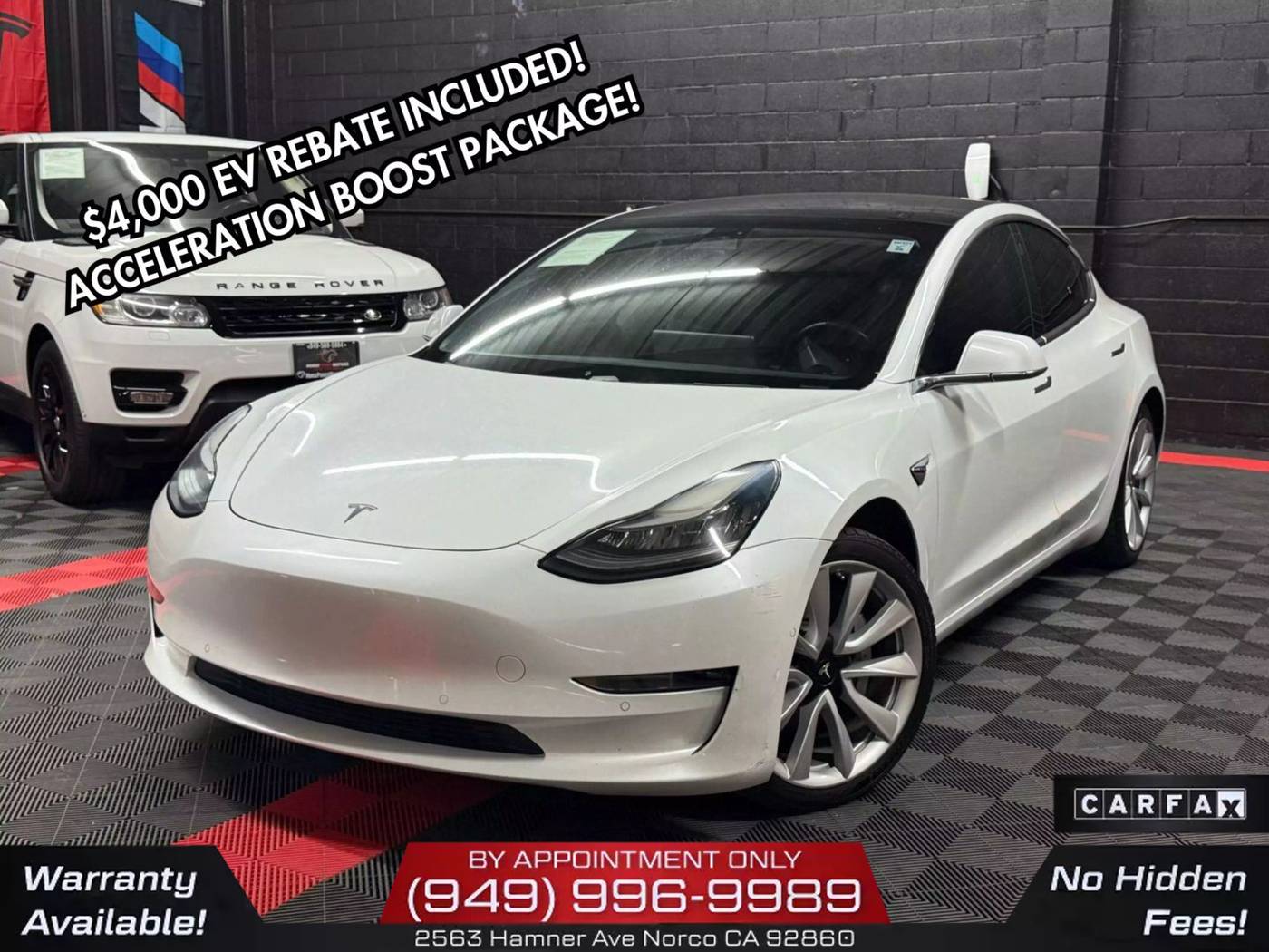 2019 Tesla Model 3 Long Range — Sedan — 152,518 mi — Norco, CA