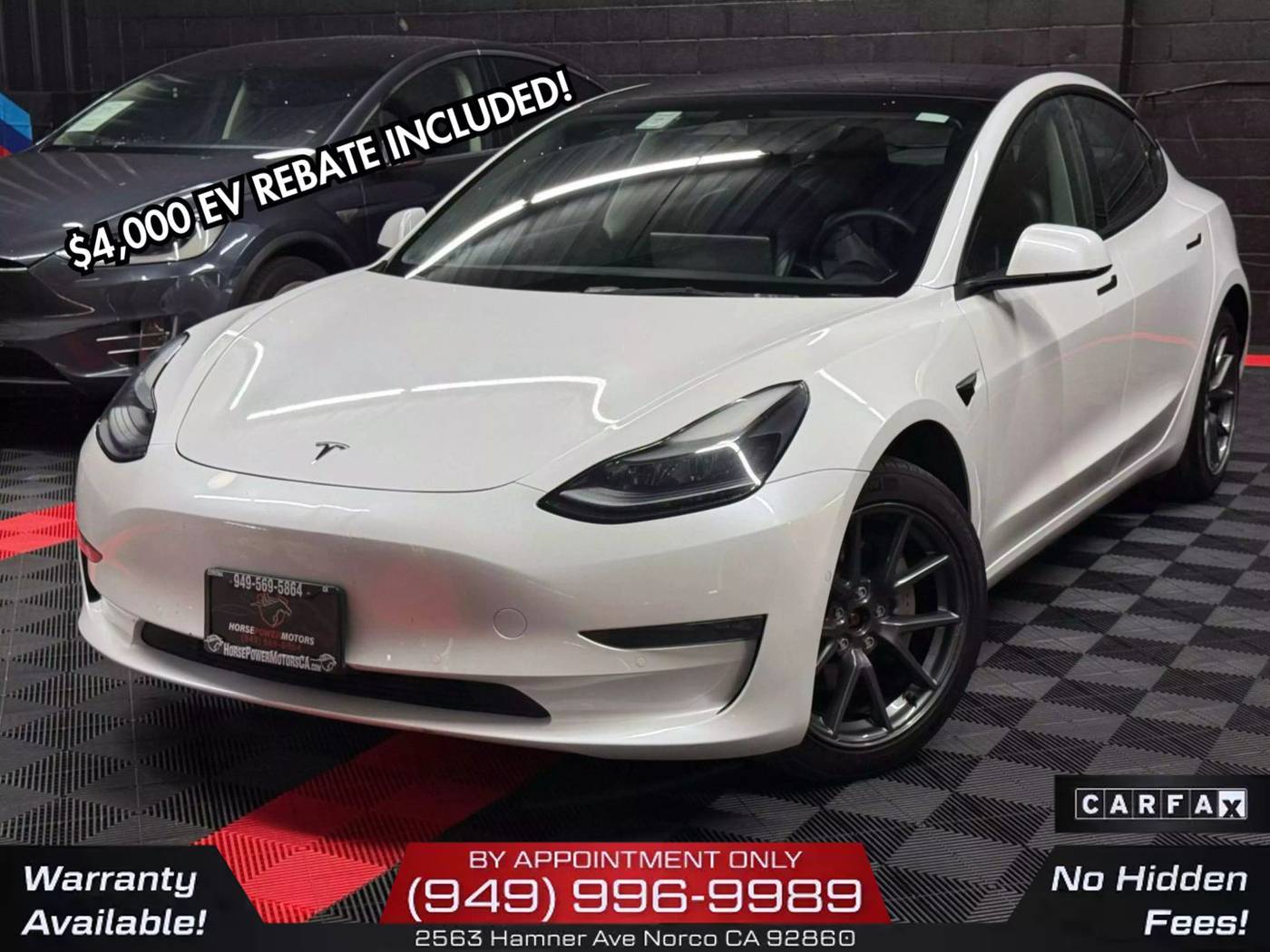 2022 Tesla Model 3 Long Range — Sedan — 34,038 mi — Corona, CA