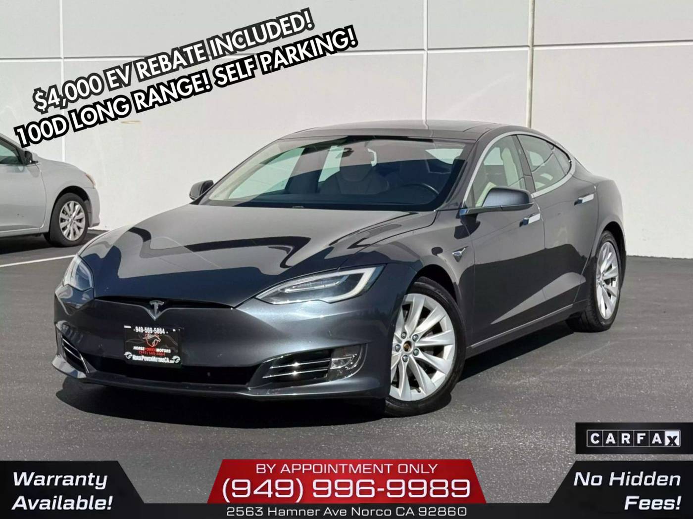 2018 Tesla Model S 100D — Hatchback — 94,910 mi — Corona, CA