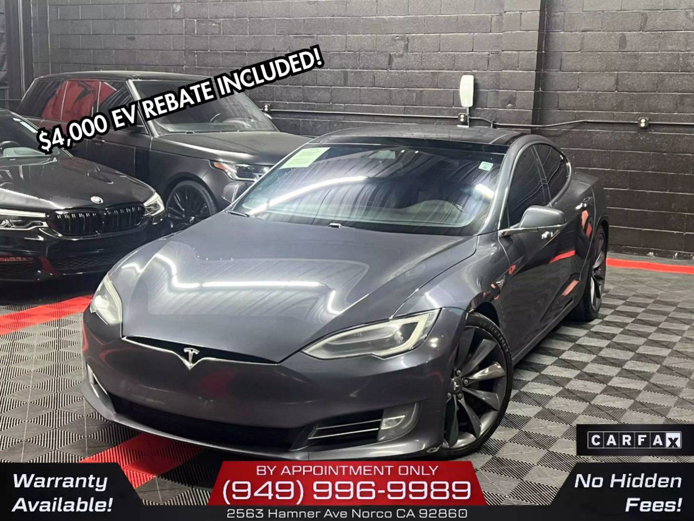 2017 Tesla Model S 75D — Hatchback — 117,665 mi — Norco, CA