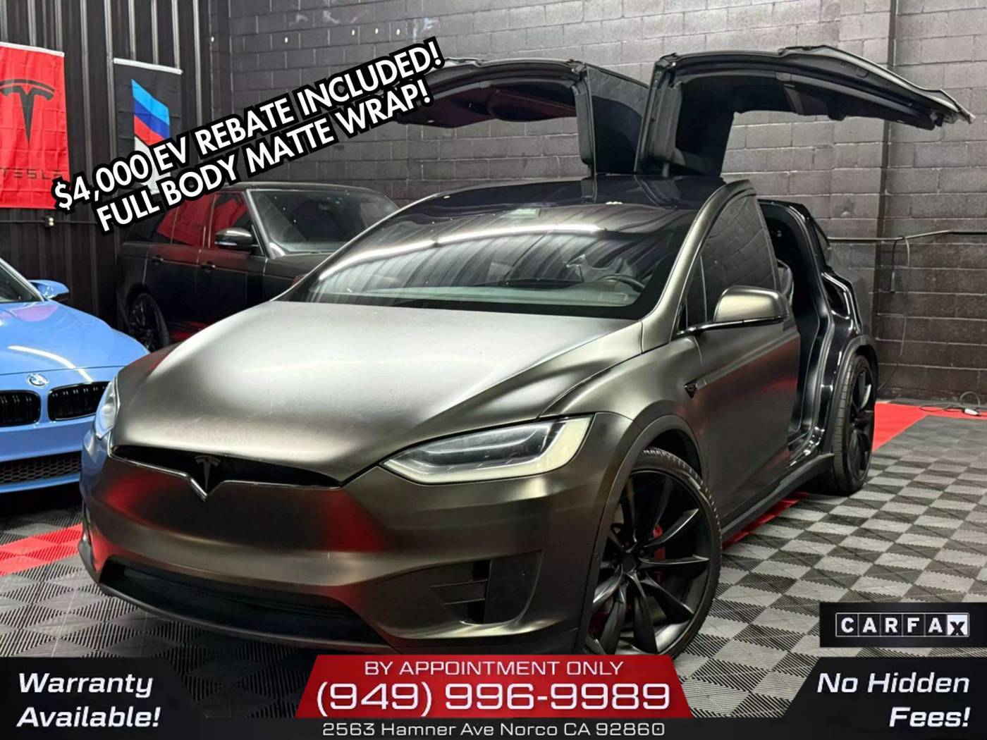 2016 Tesla Model X 75D — SUV — 90,026 mi — Norco, CA