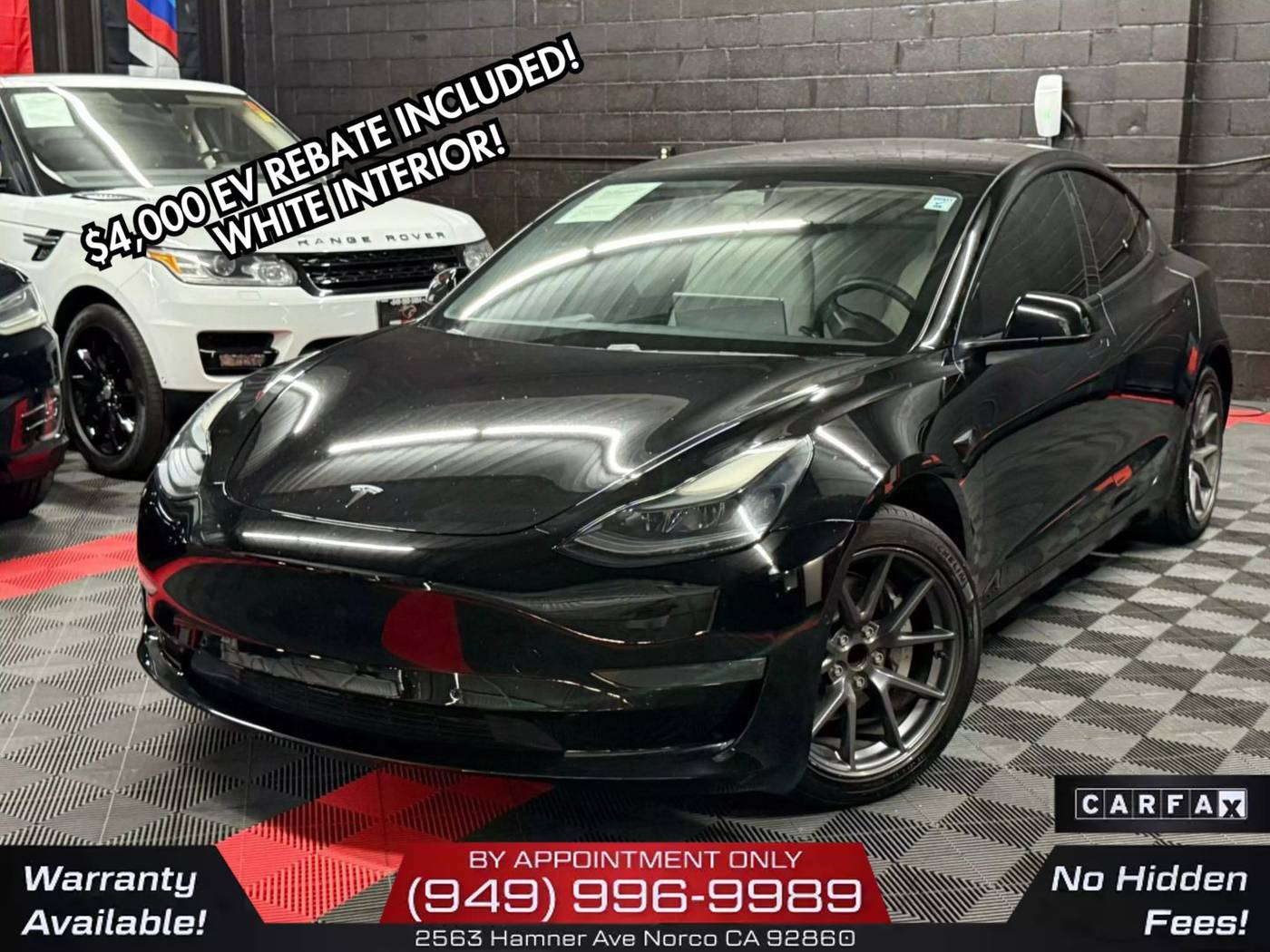 2021 Tesla Model 3 Standard Range Plus — Sedan — 99,126 mi — Norco, CA