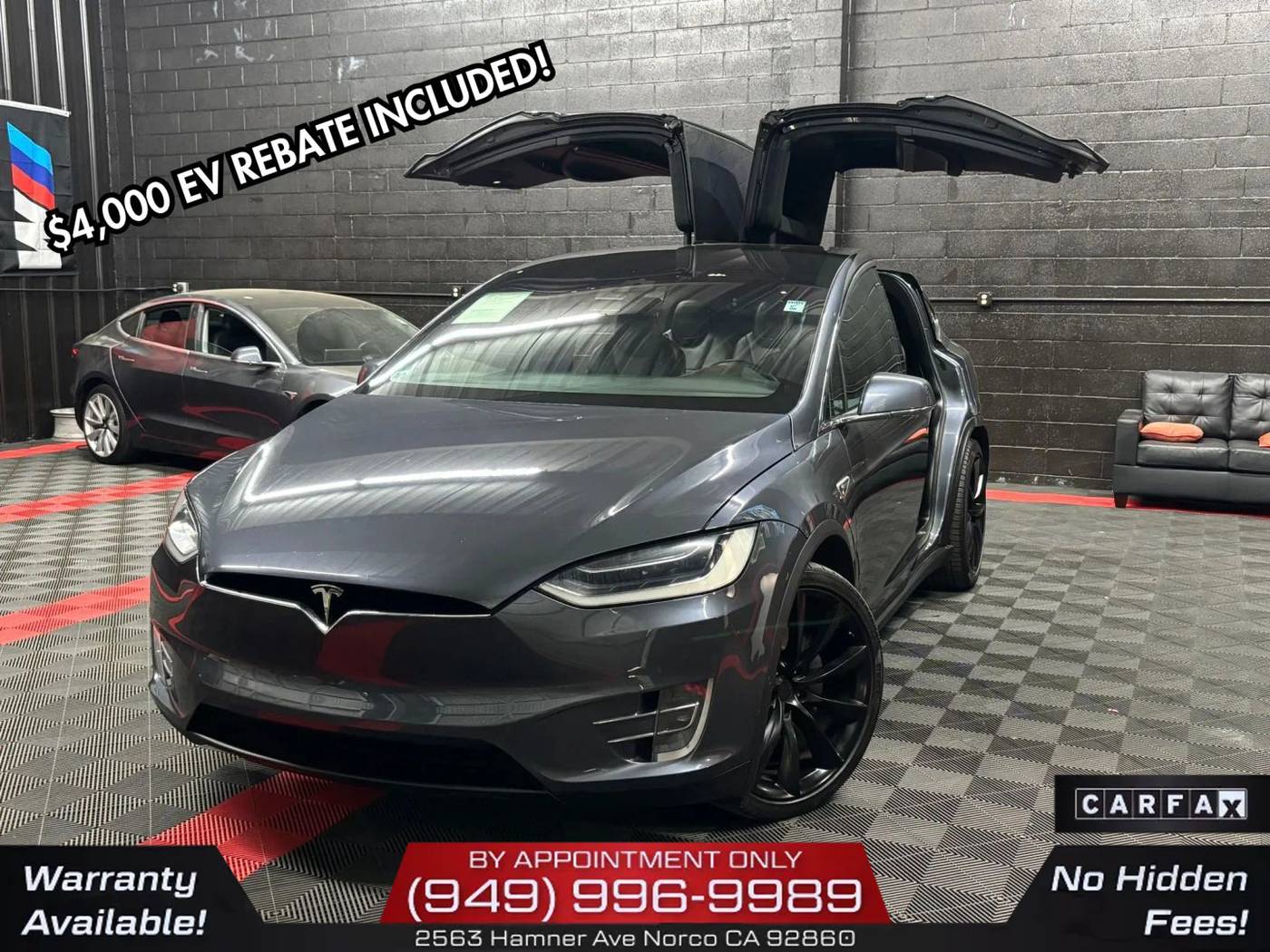 2016 Tesla Model X 90D — SUV — 118,344 mi — Norco, CA