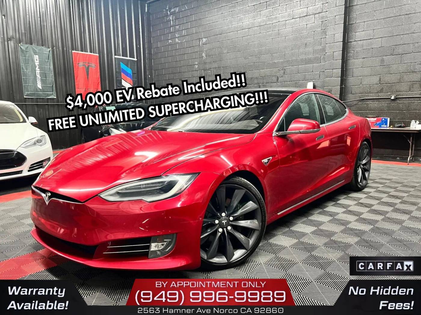 2016 Tesla Model S 90D — Hatchback — 101,862 mi — Norco, CA