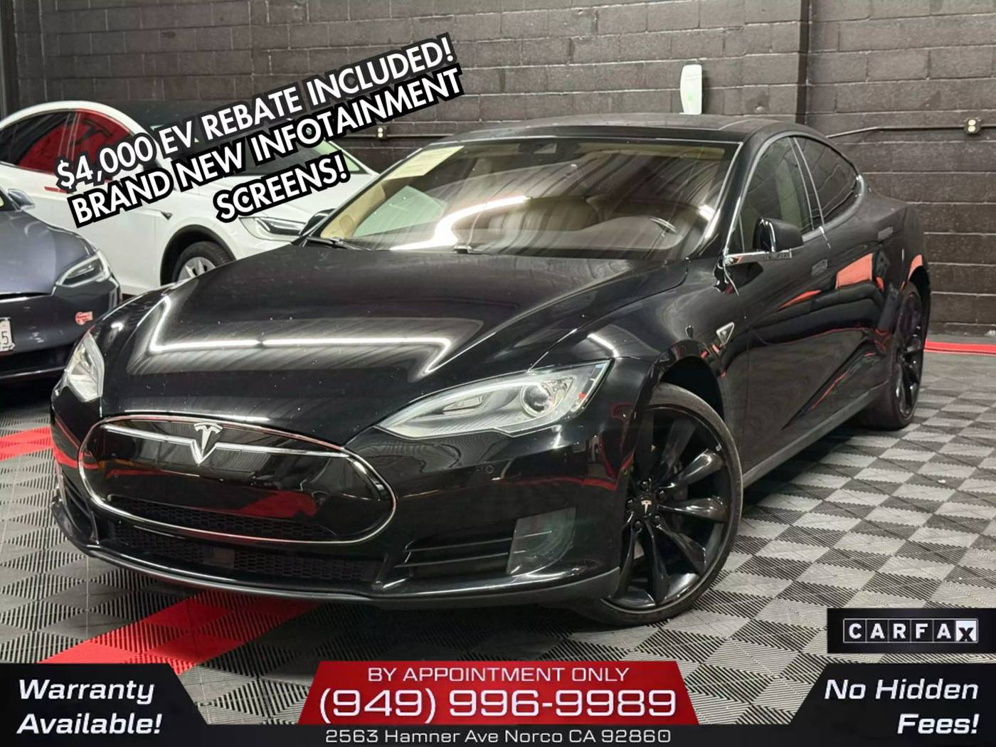 2015 Tesla Model S 90D — Hatchback — 70,574 mi — Norco, CA