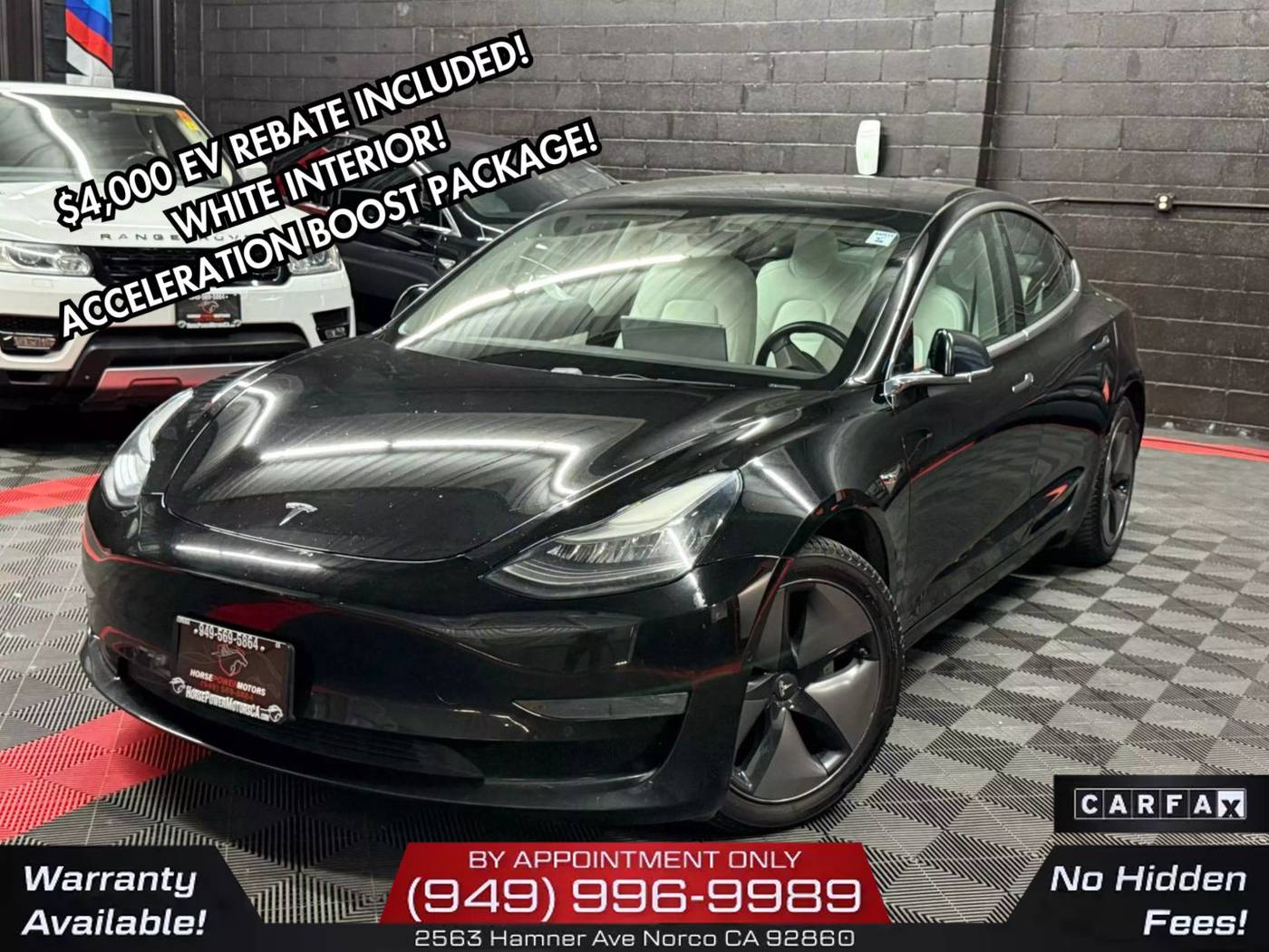 2019 Tesla Model 3 Long Range — Sedan — 122,570 mi — Norco, CA