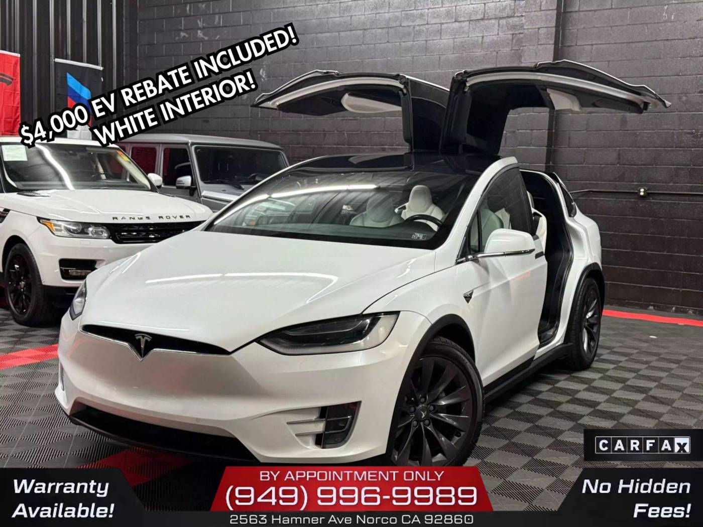 2018 Tesla Model X 75D — SUV — 111,008 mi — Norco, CA