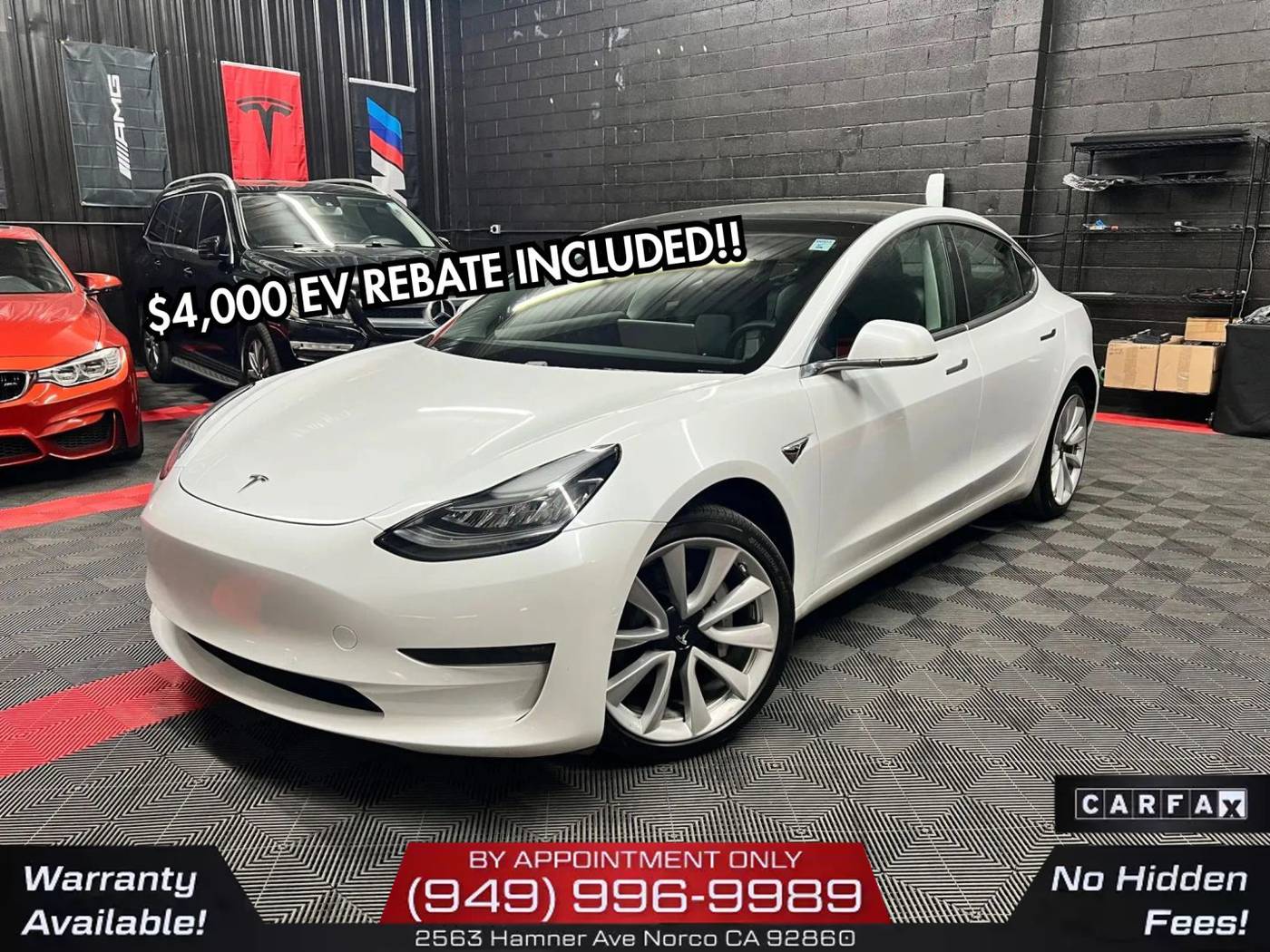 2020 Tesla Model 3 Long Range — Sedan — 114,694 mi — Norco, CA