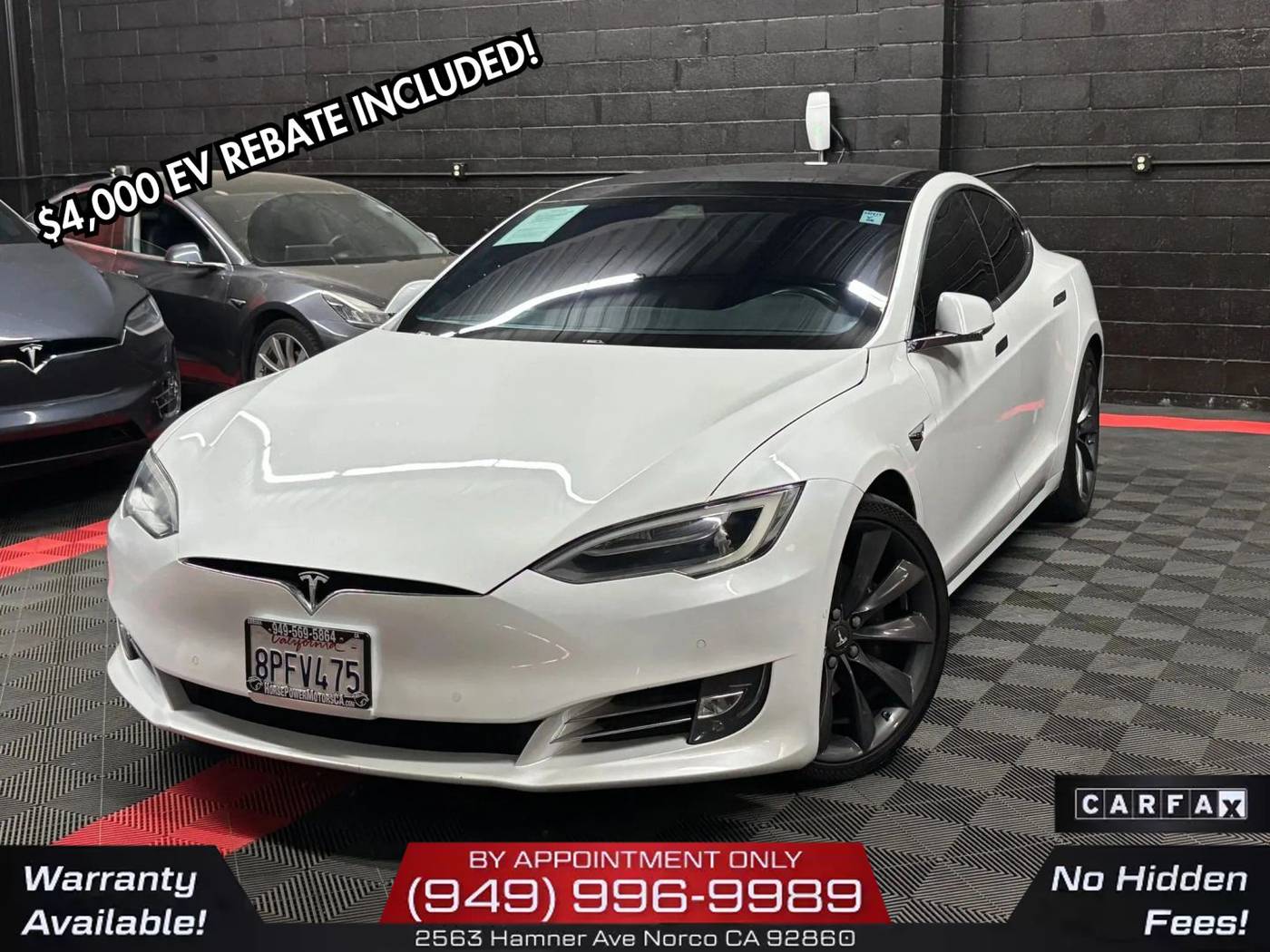 2016 Tesla Model S 85 — Hatchback — 90,473 mi — Norco, CA