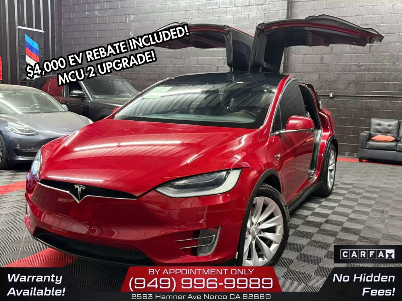 2016 Tesla Model X 90D — SUV — 60,887 mi — Norco, CA