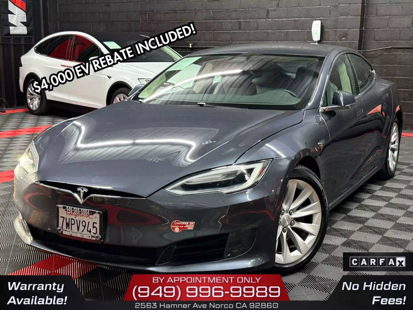 2016 Tesla Model S 75D — Hatchback — 54,058 mi — Norco, CA