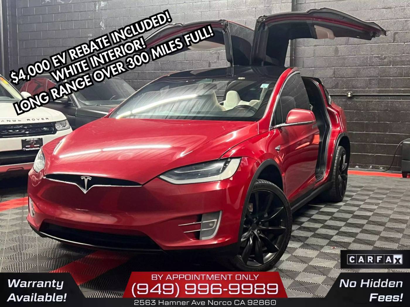 2018 Tesla Model X 100D — SUV — 113,525 mi — Norco, CA