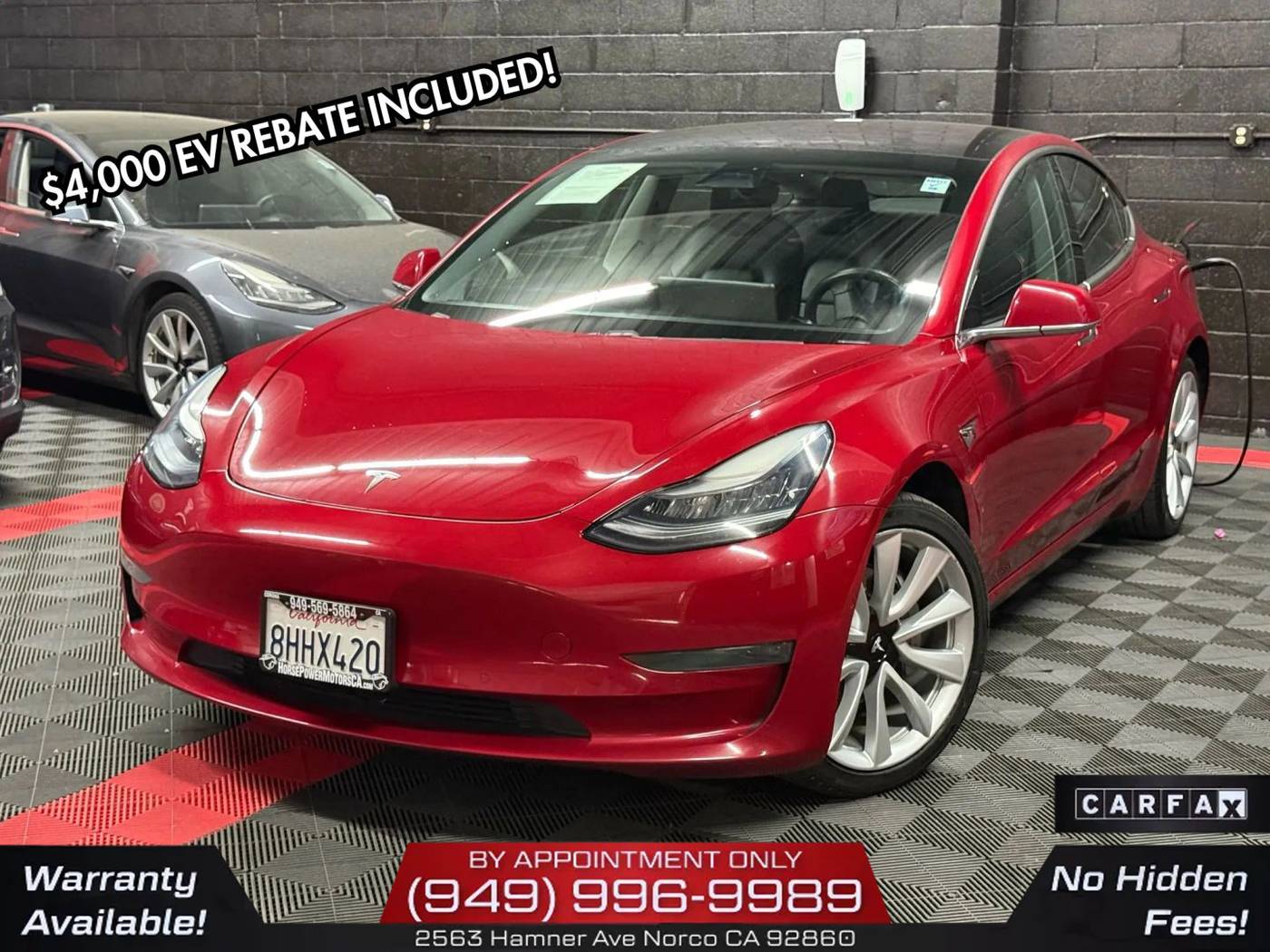 2018 Tesla Model 3 Mid Range — Sedan — 89,191 mi — Norco, CA