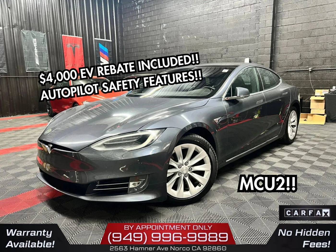 2018 Tesla Model S 75D — Hatchback — 122,042 mi — Norco, CA