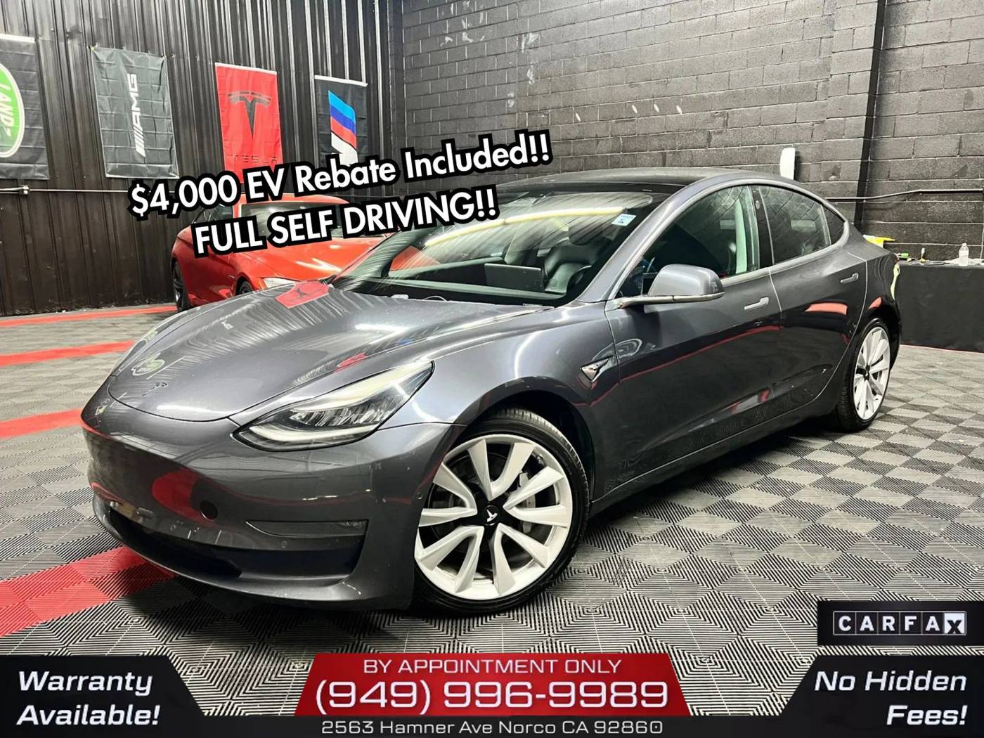 2018 Tesla Model 3 Long Range — Sedan — 158,472 mi — Norco, CA