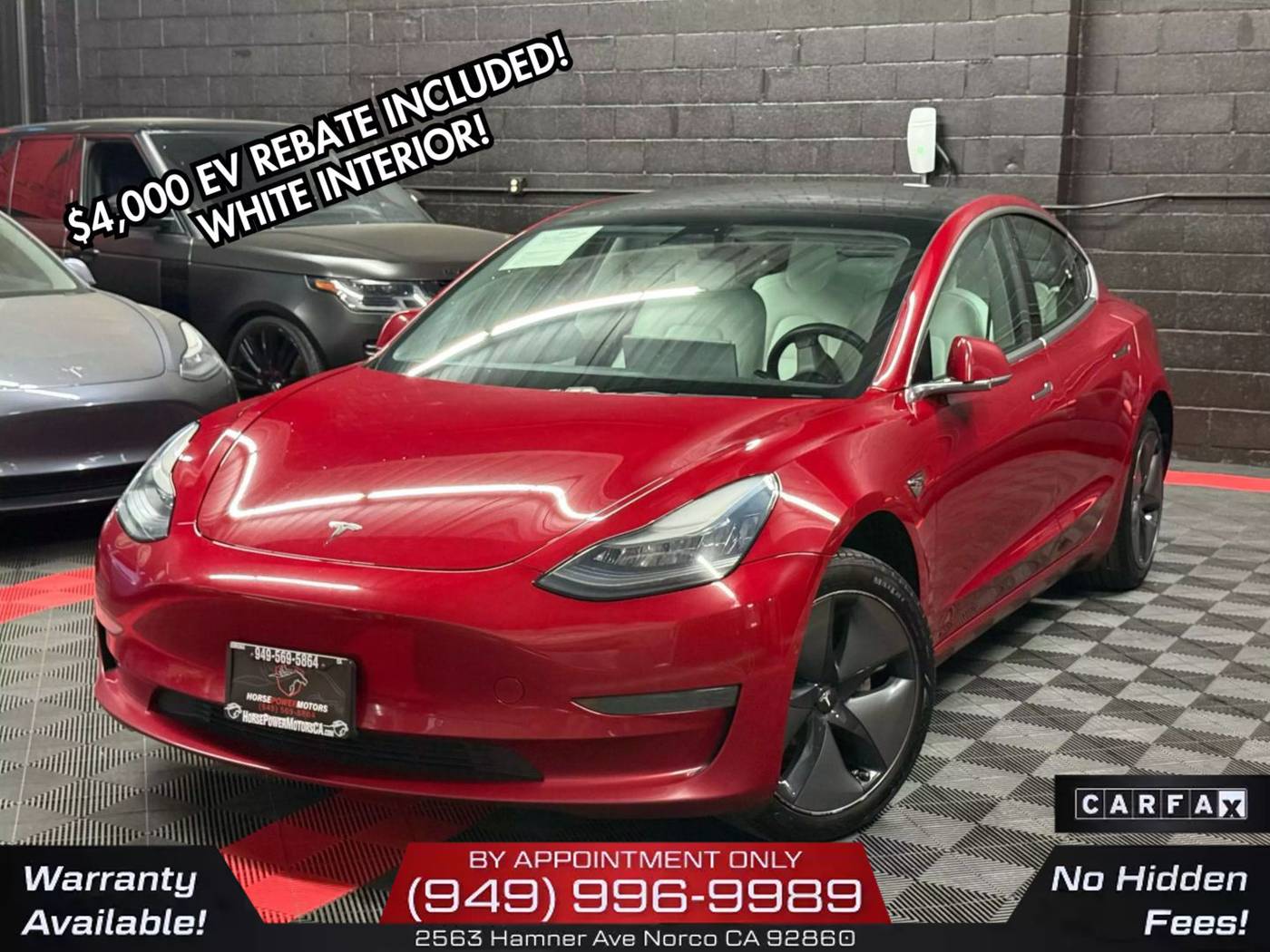 2019 Tesla Model 3 Standard Range — Sedan — 133,928 mi — Norco, CA
