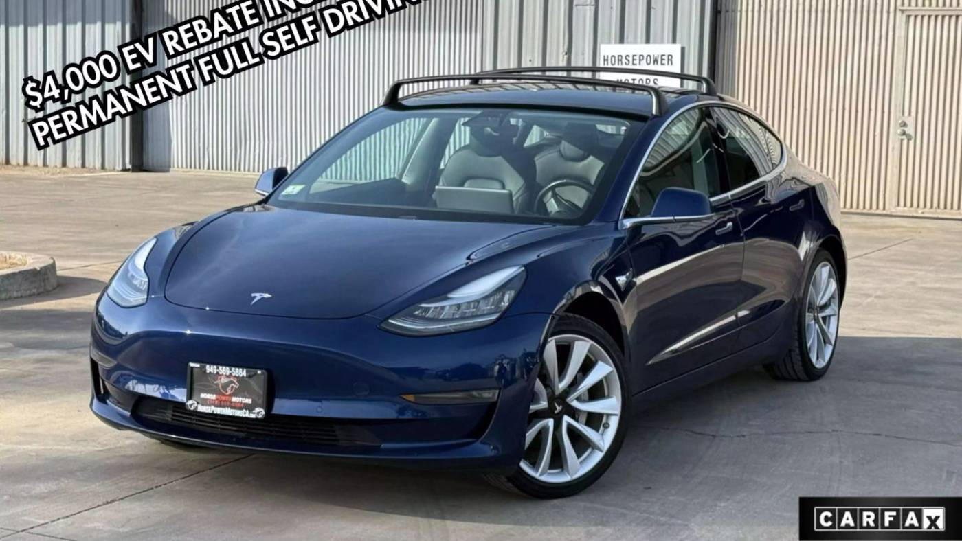2018 Tesla Model 3 Long Range — Sedan — 104,694 mi — Corona, CA